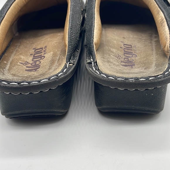 Alegria Black Pebbled Mules - Clogs leather Sz 39 - Picture 5 of 9